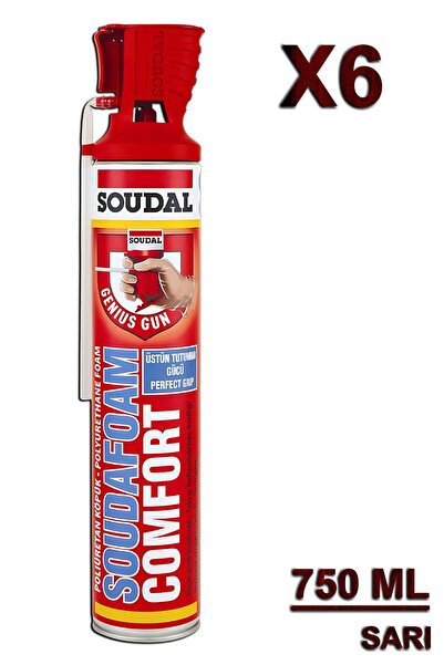Soudal Soudafoam Comfort Köpük 750 ML 6 Adet
