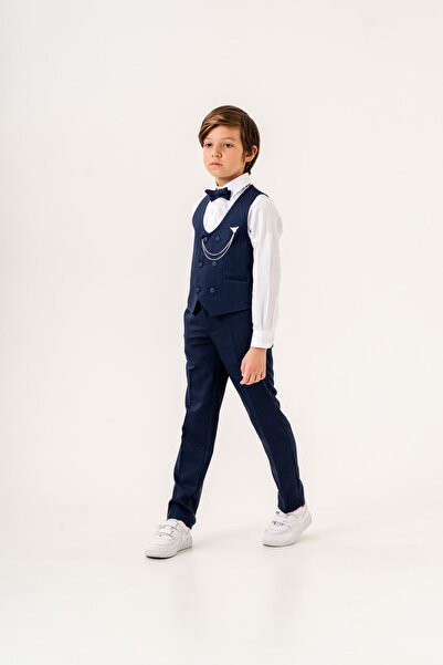 carino's kids Planet Yelekli Erkek Çocuk Takım Elbise