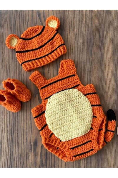 Sistaful El Örgüsü Bebek Tigger Kostüm