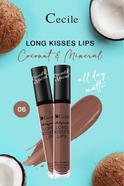 Cecile All Day Matte Long Kisses Lips 06 X2