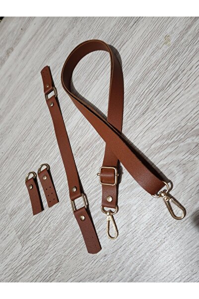 NAZENİN HOBİ AKSESUAR طقم حقيبة معكرونة من الجلد (شماعة - كيس - مقبض قصير)