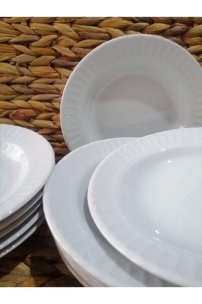 Güral Porcelain 12 Pieces 19 Cm Pit Plate
