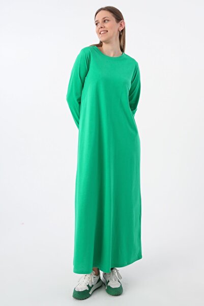 ALLDAY Μακρυμάνικο πράσινο εσωτερικό φόρεμα