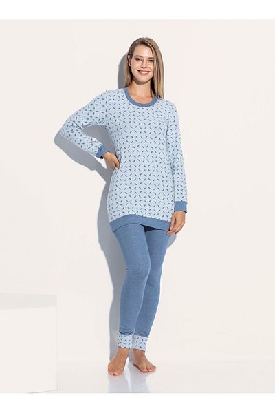 CAROLINE SET PIJAMA IMPRIMATA DE IARNA