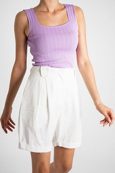 Butik Arvila Women's Sleeveless Blouse Thick Strap Athlete Thin Summer Square Collar Knitwear
