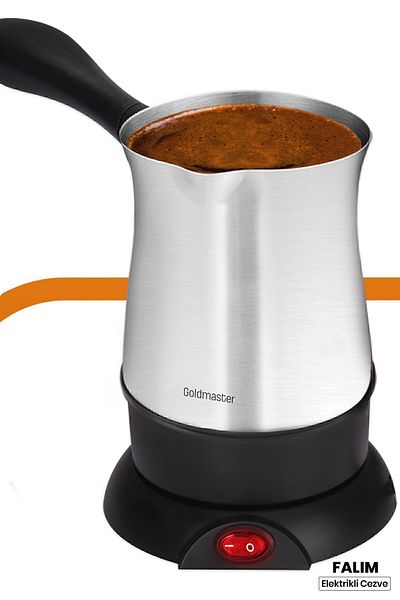 GOLDMASTER Falım Inox Stainless Steel 5-Cup Capacity 850 Watt Electric Coffee Pot