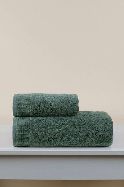 İrya Oasis Premium 100% Cotton 2-Piece Towel Set - Khaki 50x90 & 70x140