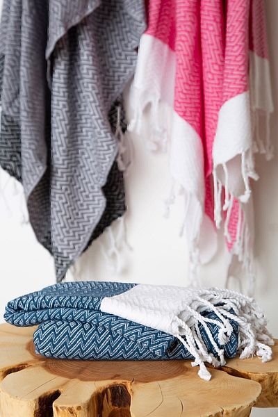 İrya Dila 100% Bumbac Peshtemal Blue 90x170