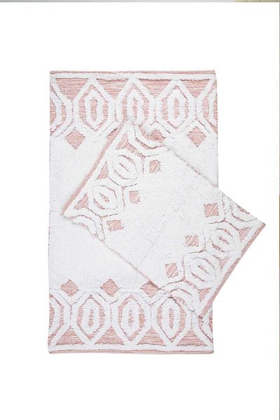 İrya Covoraș de baie Sherry 100% bumbac 2 bucăți Trandafir uscat 40x60 60x90