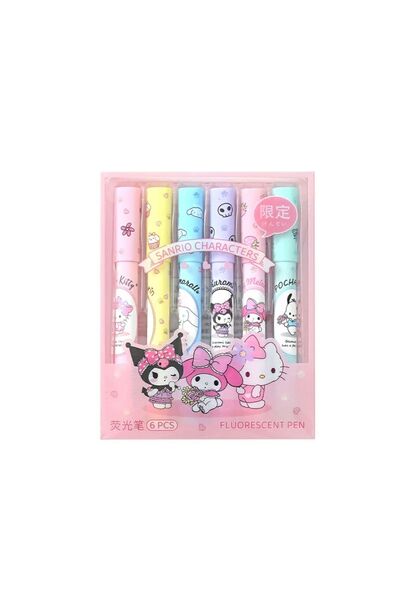 synshop Sanrio Hello Kitty Cinnamoroll Kuromi My Melodi Pompompurin Pochacco İşaretleme keçeli boyama kalem