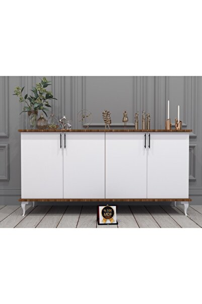 KONAK EV EŞYALARI Celta Konsol,TV Ünitesi,Dekoratif Dolap,Vitrin,%100 MDF,Kol...