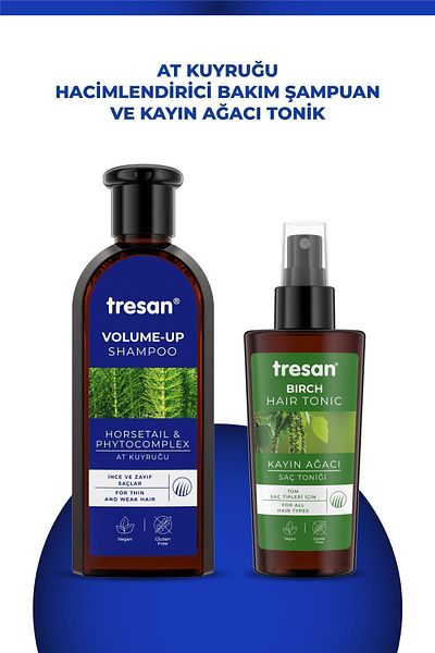 Tresan 300ml Tresan K.wood Extract Volumizing Care Shampoo - 125 Ml Hair Tonic