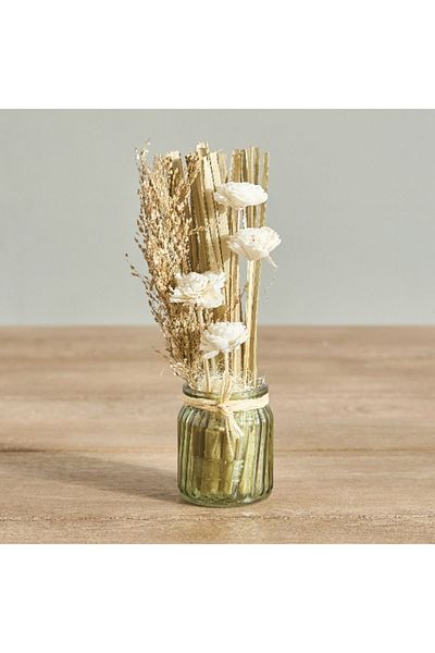 Home Box Miley Flower Arrangement with Ceramic Pot - 8x8x24 cm