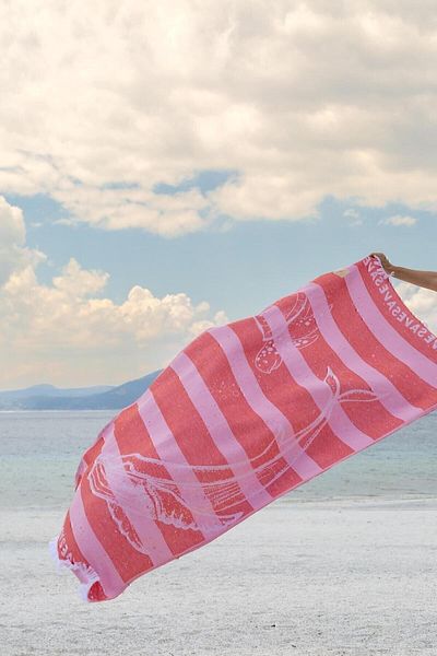 İrya 100% Ocean Cotton Peshtemal Ροζ 90x170
