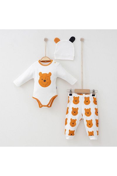 Miniworld Cute Bear 3-Piece Baby Boy Set