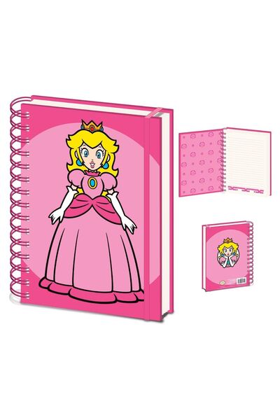 Pyramid دفتر ملاحظات WIRO مقاس A5 من سلسلة SUPER MARIO (PRINCESS PEACH)