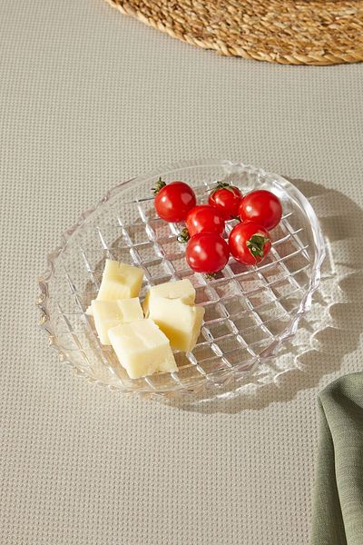 Glamis Selen Concept Cage Model Handmade Glass Breakfast Plate
