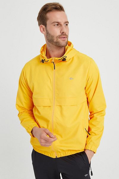 DYNAMO Men's Yellow Hooded Raincoat & Active Sports Coat
