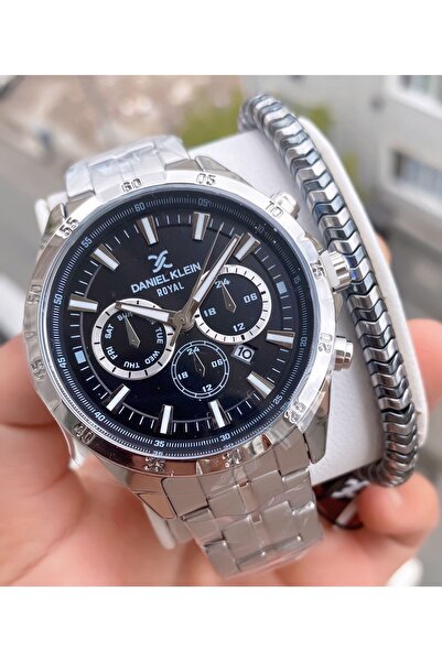 Daniel Klein Erkek Kol Saati Gümüş Çelik 3 Atm Su Geçirmez 2 Yıl Garantili Bi...