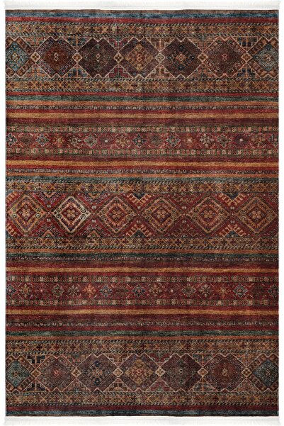 Cool Halı Vintage 05 Multi Antik Desen Makinede Yıkanabilir Halı Kaymaz Dijit...