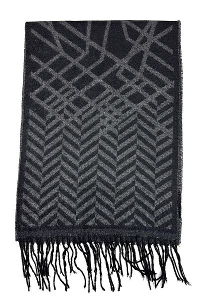 Kravatkolik Black - Smoked Motif Pattern Men's Camisole K552