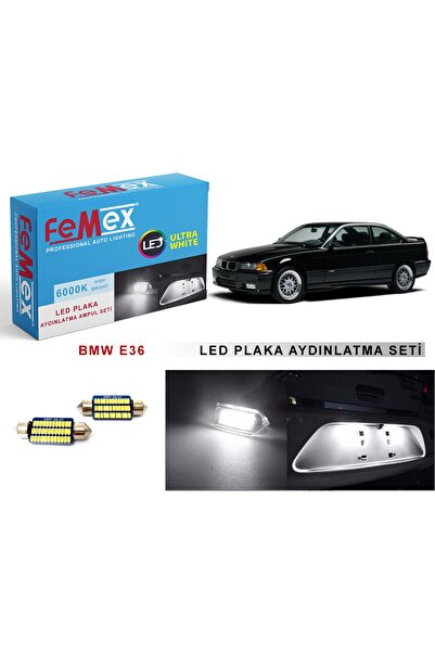 FEMEX Bmw E36 LED Plaka Aydınlatma Ampul Seti FEMEX Parlak Beyaz