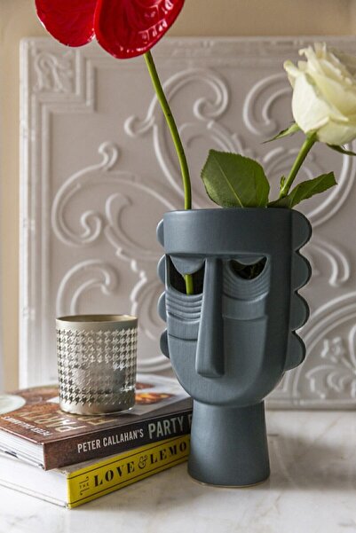 Arma House Lüx Art Nordic - Set de vază și bibelouri cu față albastră (4)