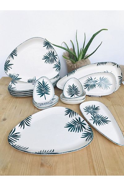 GULHANILE Tropical Breakfast Set 15 Pieces for 6 Persons