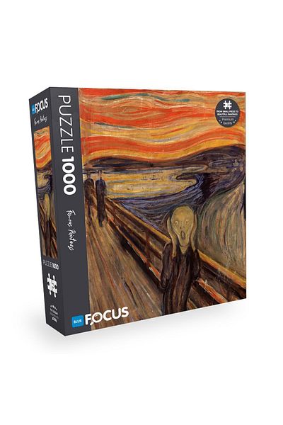 Blue Focus 1000 Piece Puzzle - the Scream (Damson)