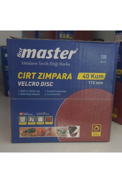 Master Hook and Loop Sandpaper 115mm 40 Grit 10 Pieces