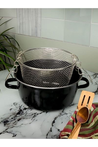 Viyalente Eco Enamel Frying Pan 24 Cm Wire