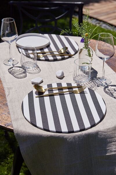 Arma House 2-комплектний набір посуду Striped Duck Keten Supla American Service