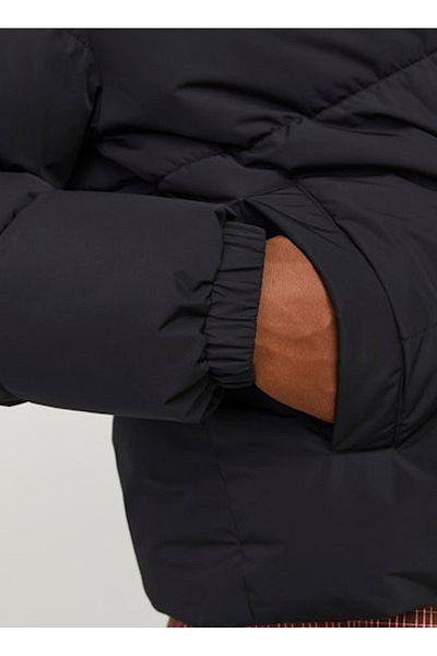 Jack & Jones Мъжко пухено палто черно - 12256974_JJEBRADLEY SN Hoodie