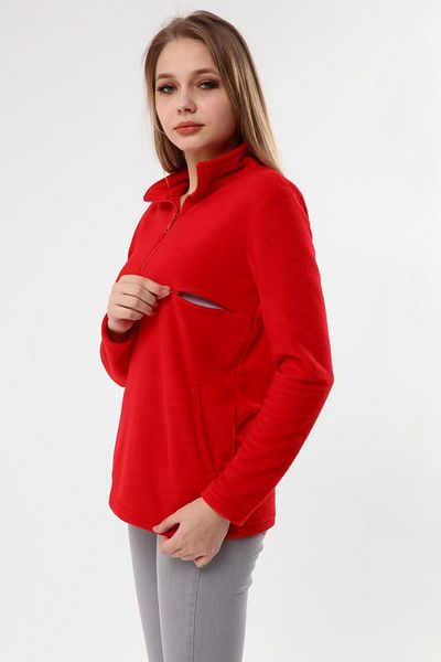 Luvmabelly Myra4553 Zippered Nursing Polar -red