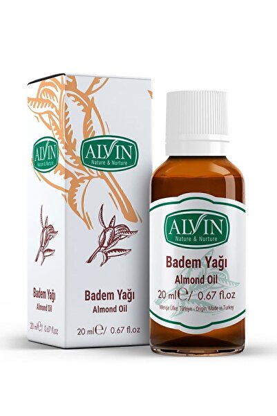 Alvin Badem Yağı (Almond Oil), Doğal, 20 ml