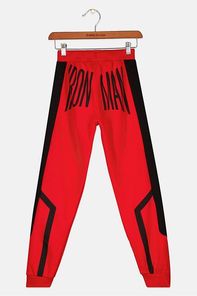 Avengers x Difuzed Kids Boy Graphic Print Jogger Pants, Red