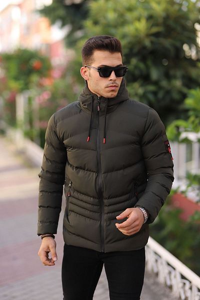Boymen Water And Windproof Men's Hooded Winter Coat Puffer Coat