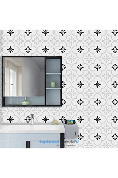 TechnoSmart 6Adet 20cm×20cm Kendinden Yapışkanlı Duvar Kaplama Mutfak Banyo P...