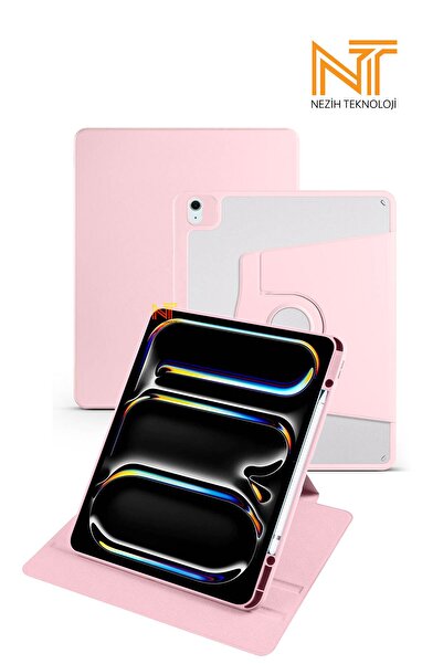 Nezih Case İpad Air 13 2024 / 2025 Uyumlu 360 Dönebilen Kalem Bölmeli Standlı...
