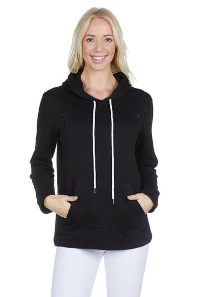Luvmabelly 4505 Model Maternity Nursing Sweatshirt - Side Zipper, Cotton