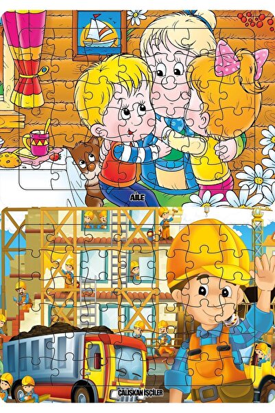 SUPRİSE Hardworking Workers 42 Piece Puzzle - Nanana Surprise Piggy Bank