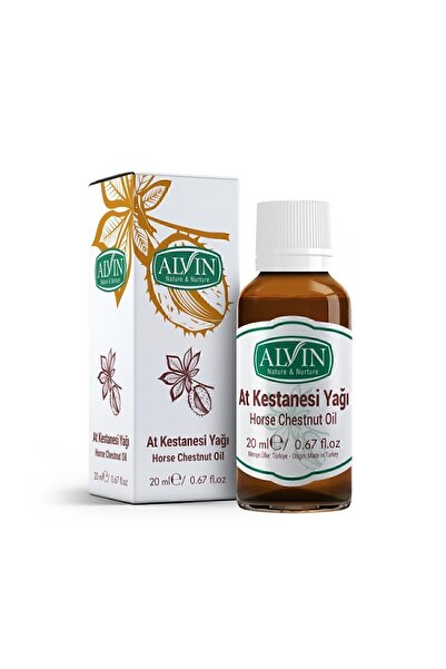 Alvin At Kestanesi Yağı, Soğuk Sıkım Ve Doğal, Horse Chestnut Oil, 20 ml