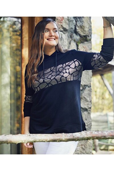 Te&Te Hanorac cu glugă pentru femei de mărime mare