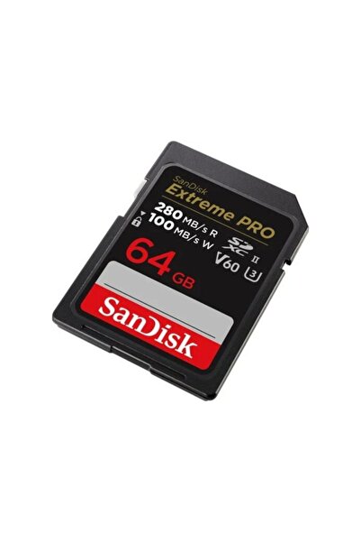 SanDisk Extreme PRO 64GB SDSDXEP-064G-GN4IN 280MB/s UHS-II SDXC 6K-4K UHD Hafıza Kartı