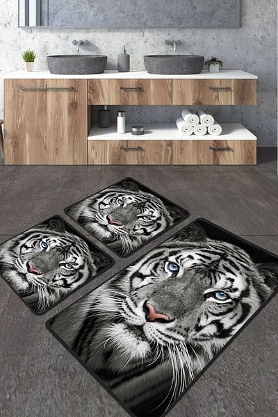 Chilai Home Set de 3 covoare de baie Hunter Djtbanyo