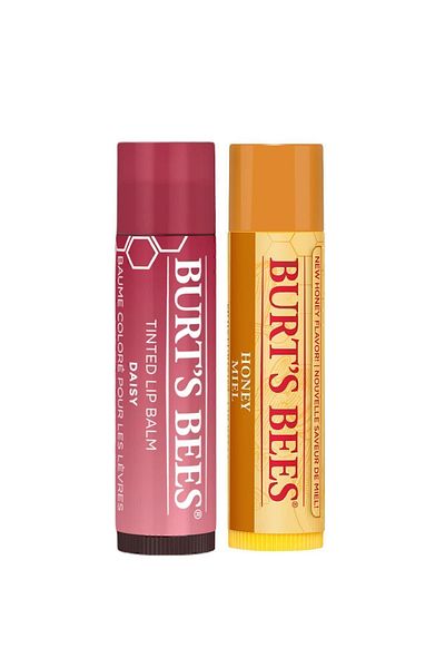 Burts Bees Colored Lip Care Cream Coral Flower - Tinted Lip Balm Daisy+honey Lip Balm