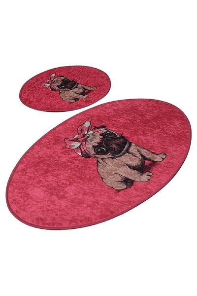 Chilai Home Σετ Τραπεζαρίας Pink Pug 2τμχ