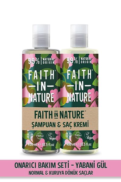 Faith In Nature 99% Natural Repair - Shampoo and Conditioner Wild Rose