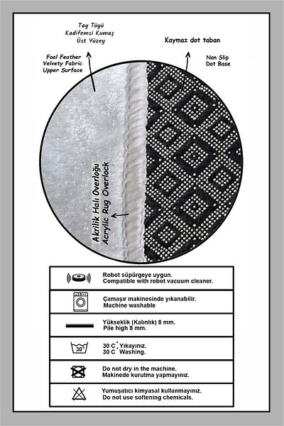 Chilai Home Χαλί μπάνιου Mohe 70x120 cm Djth