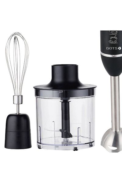 DOTS 4-In-1 Stainless Steel Hand Blender - 0.7 Liters - 400 Watt - Black
